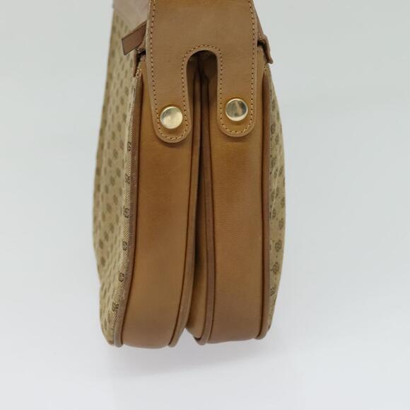 GUCCI Micro GG Canvas Shoulder Bag Beige Gold - Picture 4 of 12